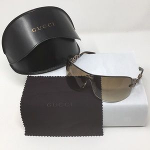 GUCCI Chocolate link gradient sunglasses.